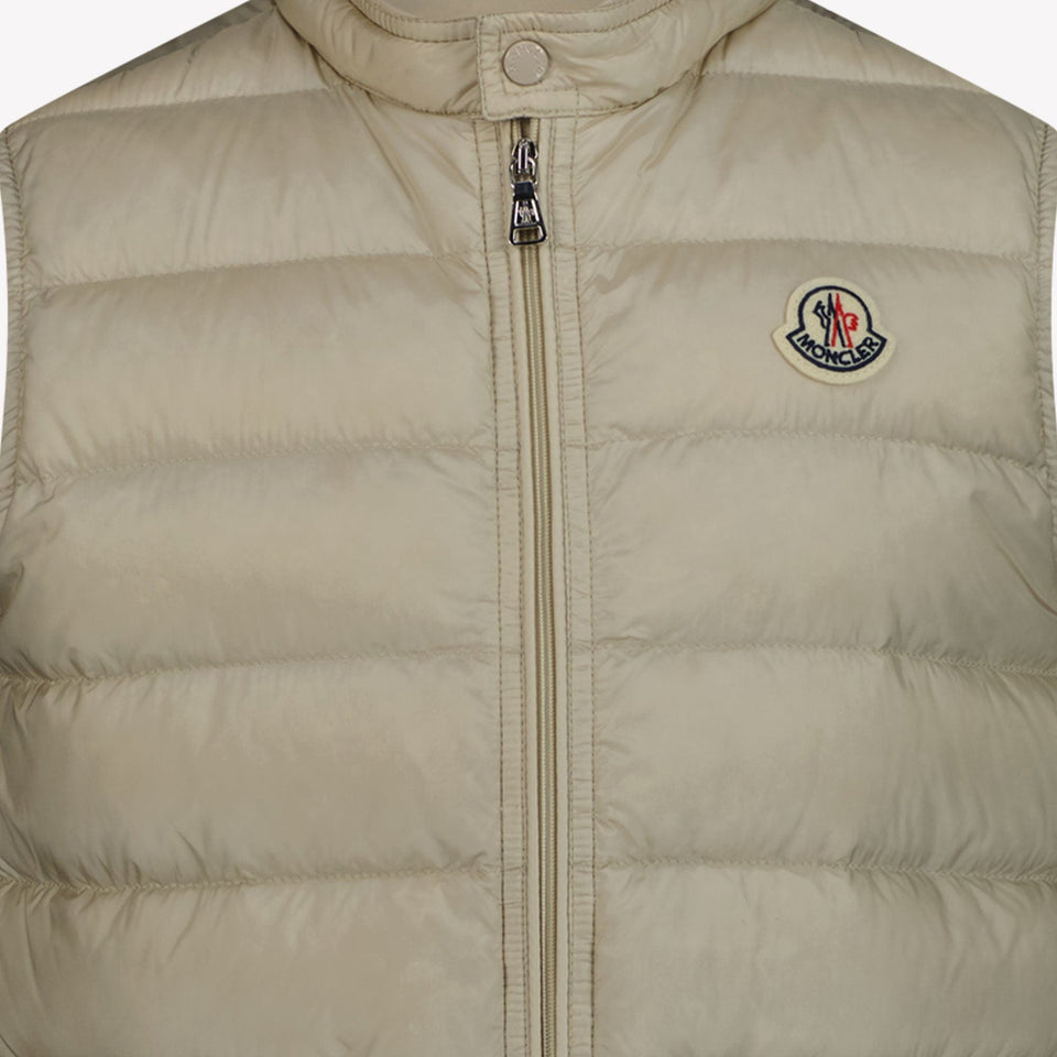 Moncler Kinder Jongens Bodywarmer Zand