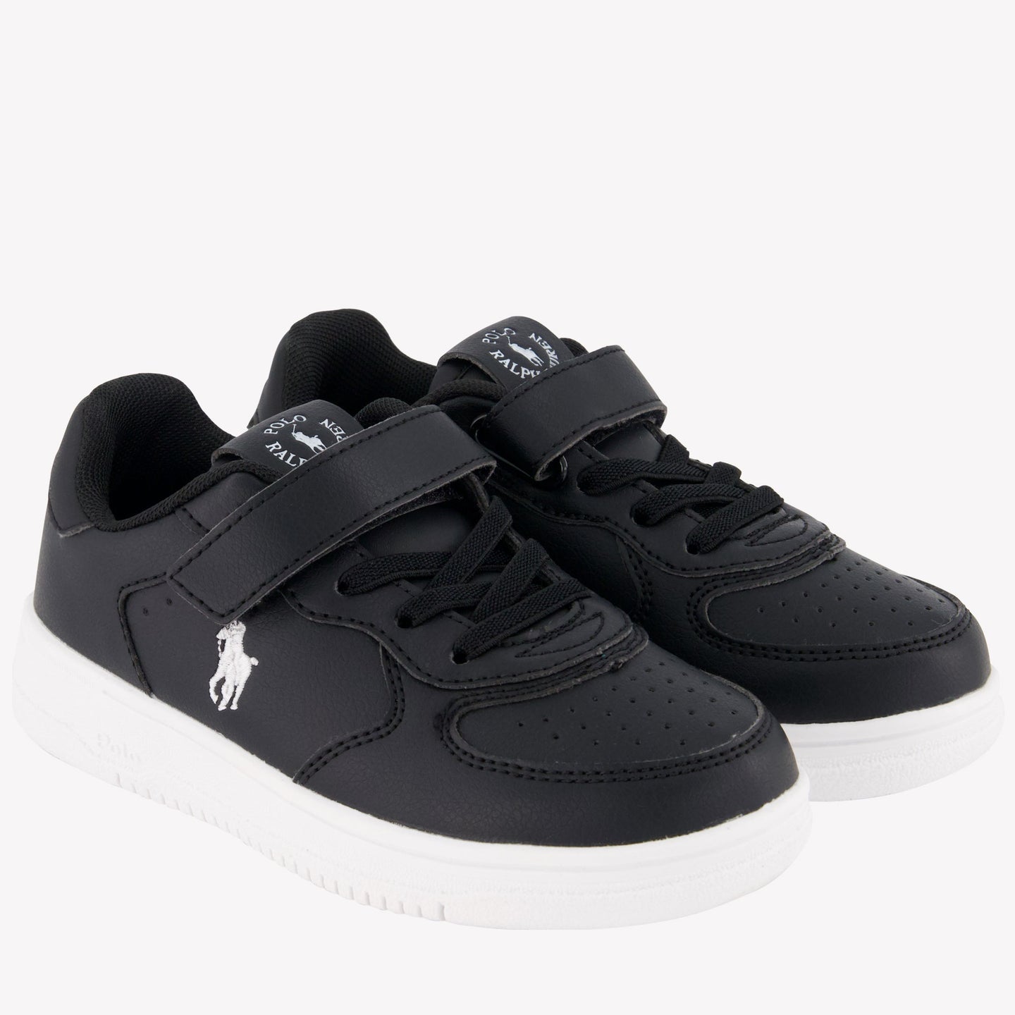 Ralph Lauren Master Court Ps Jongens Sneakers Zwart