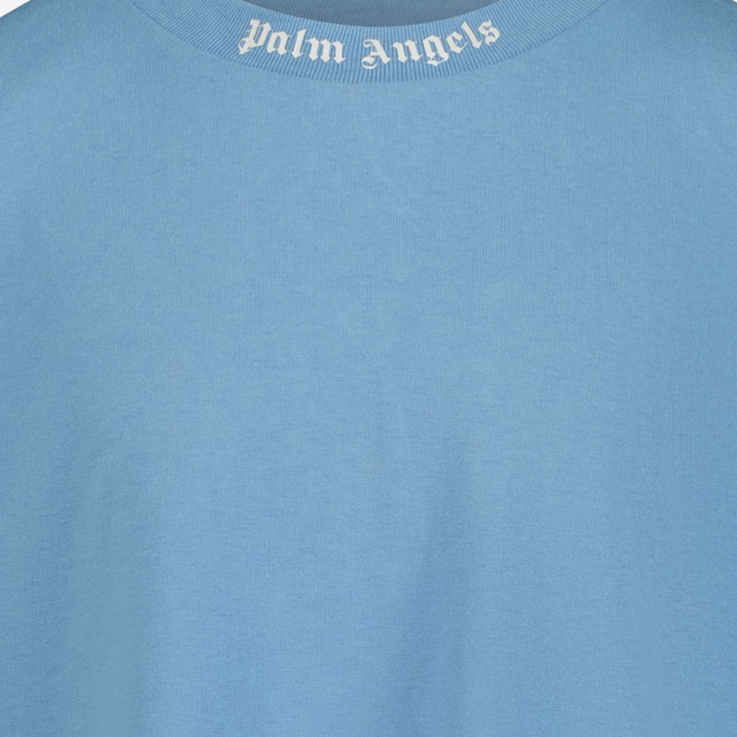 Palm Angels Kinder Jongens T-Shirt In Licht Blauw