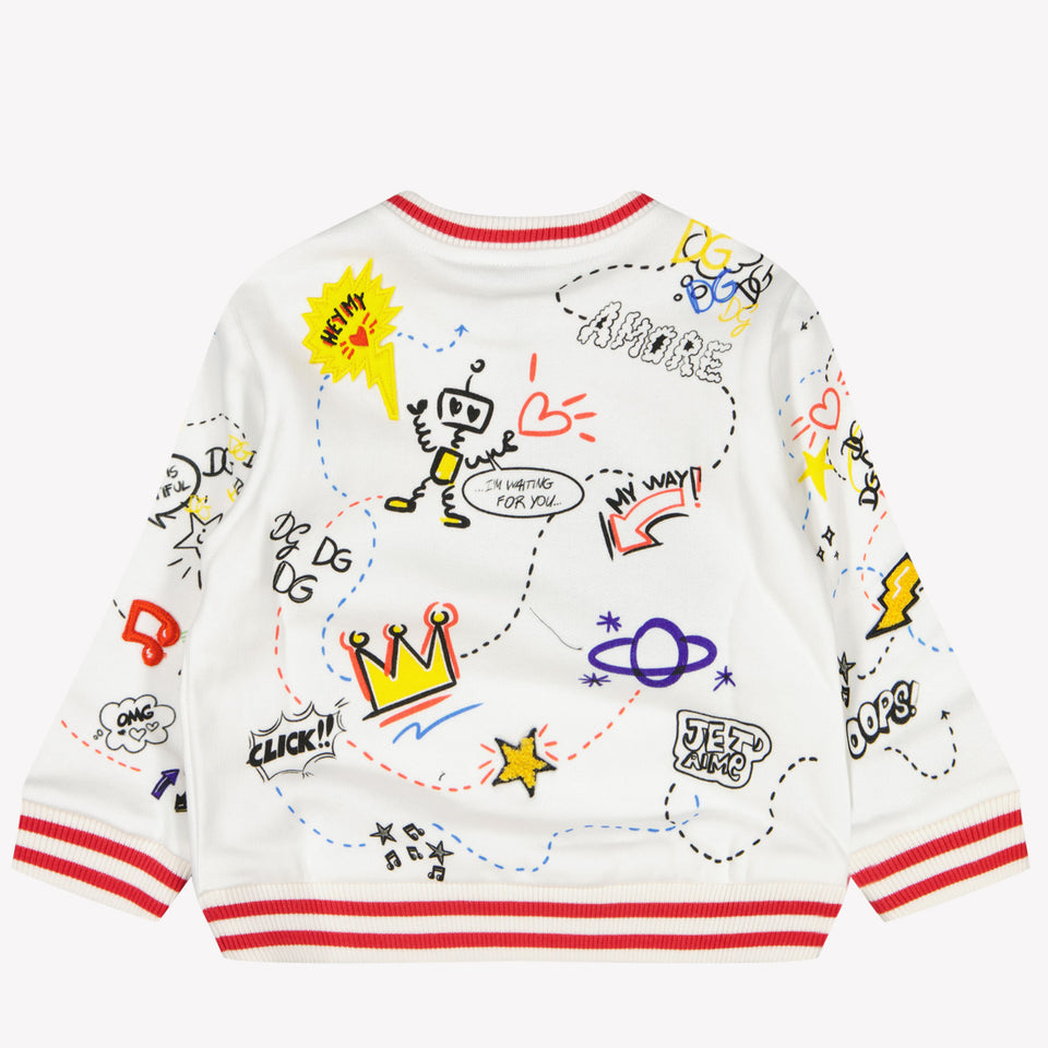 Dolce & Gabbana Baby Jongens Trui Wit