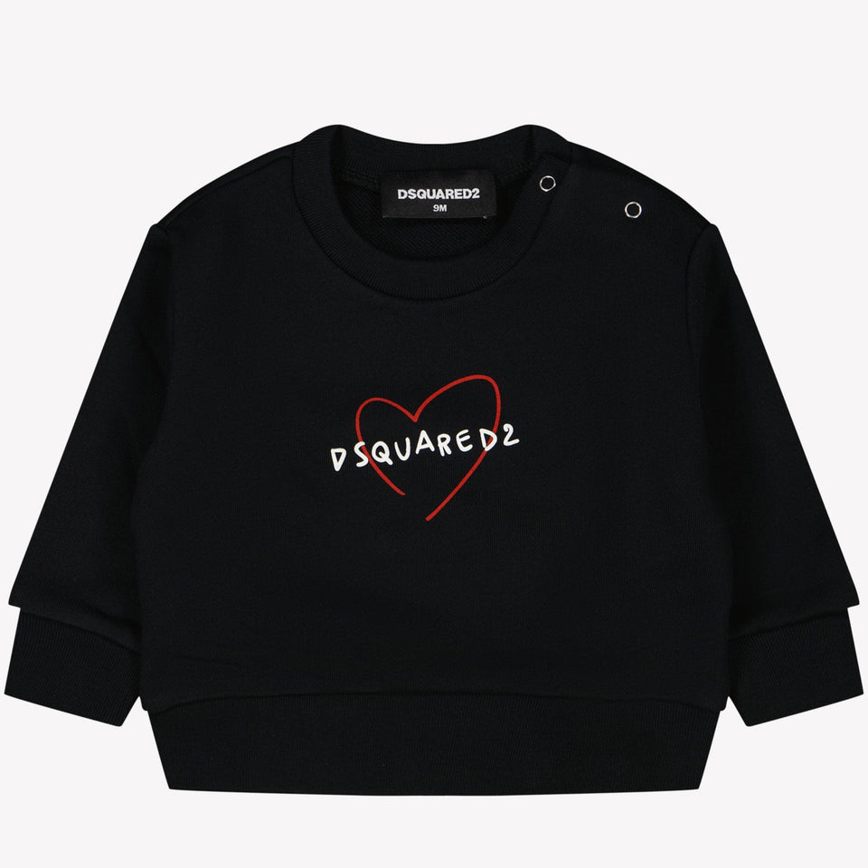 Dsquared2 Baby Meisjes Trui Zwart 3 mnd