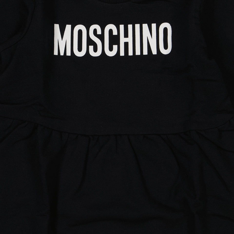 Moschino Baby Meisjes Jurk Zwart