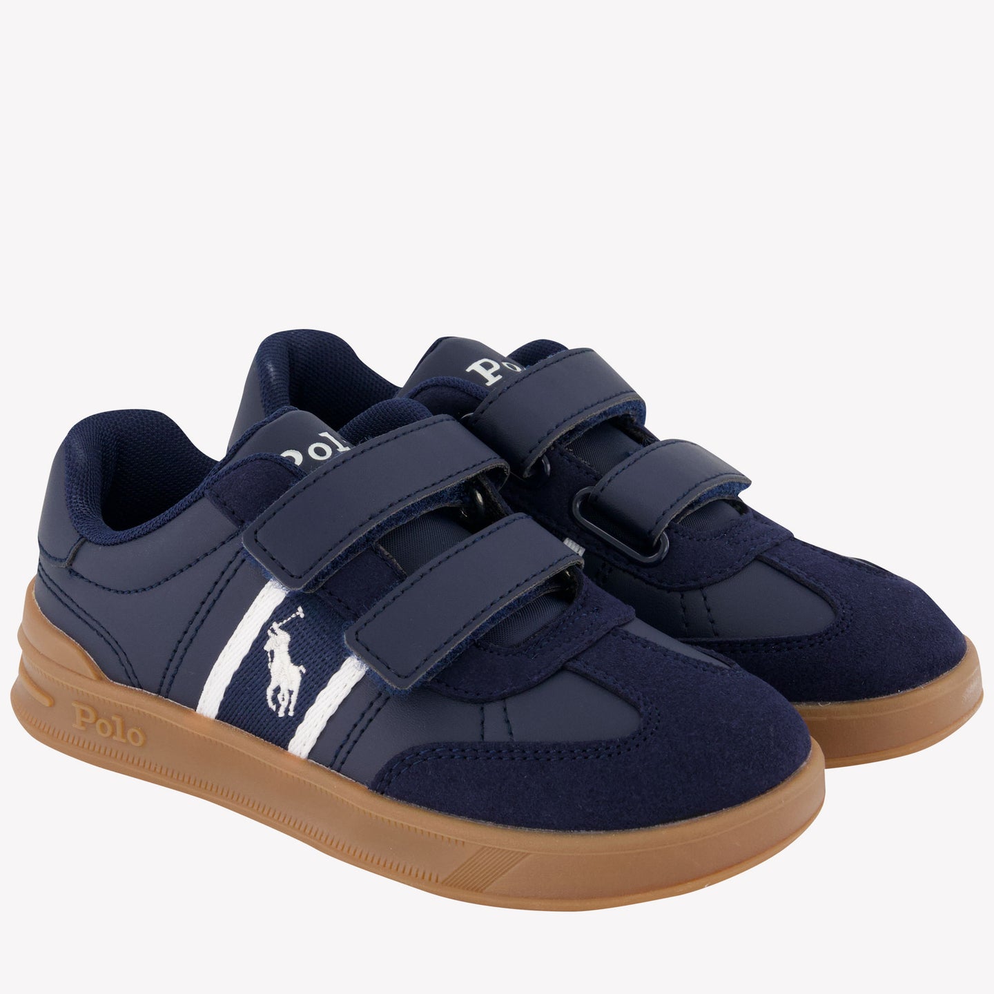 Ralph Lauren Heritage Court Jongens Sneakers Navy