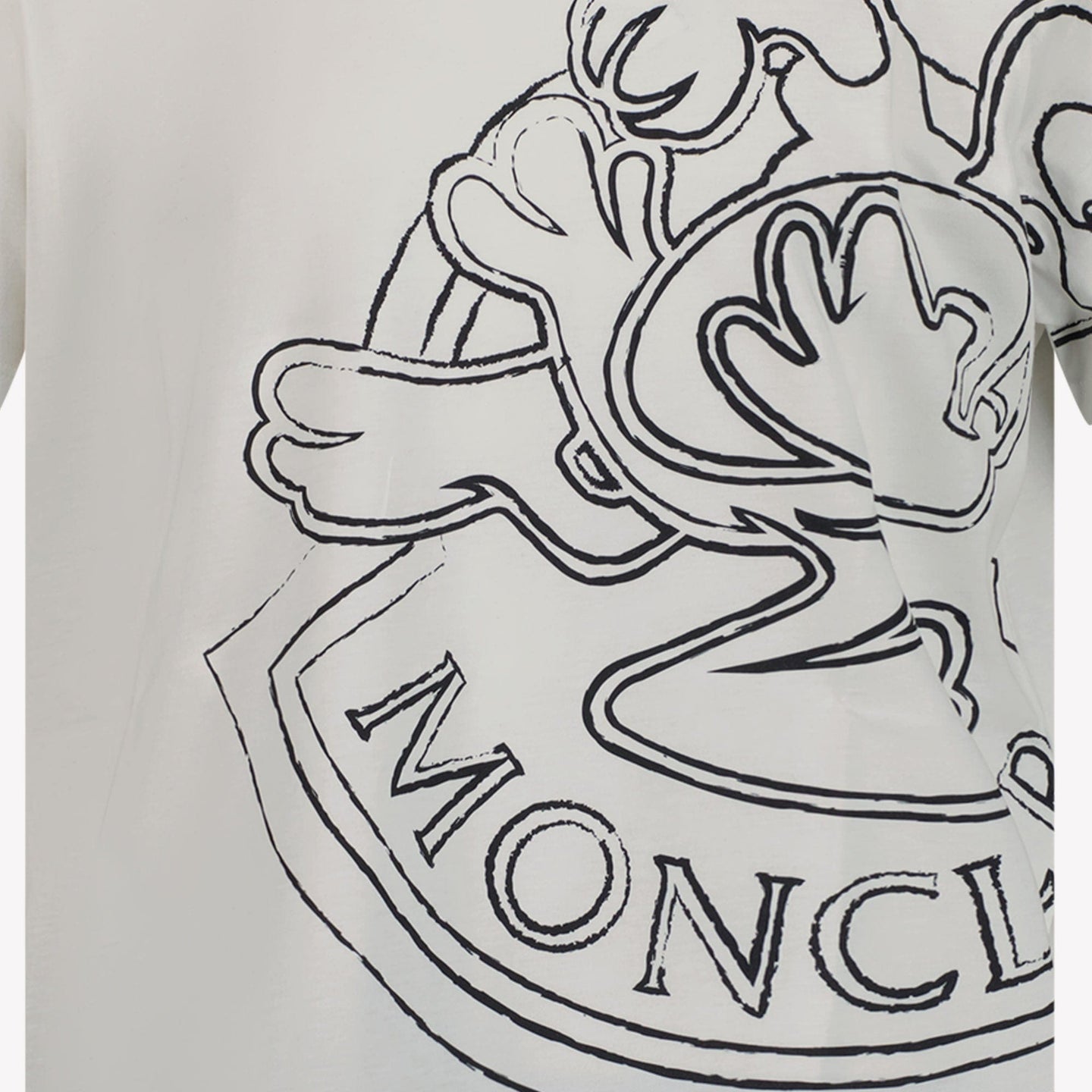 Moncler Jongens T-shirt Wit 4Y