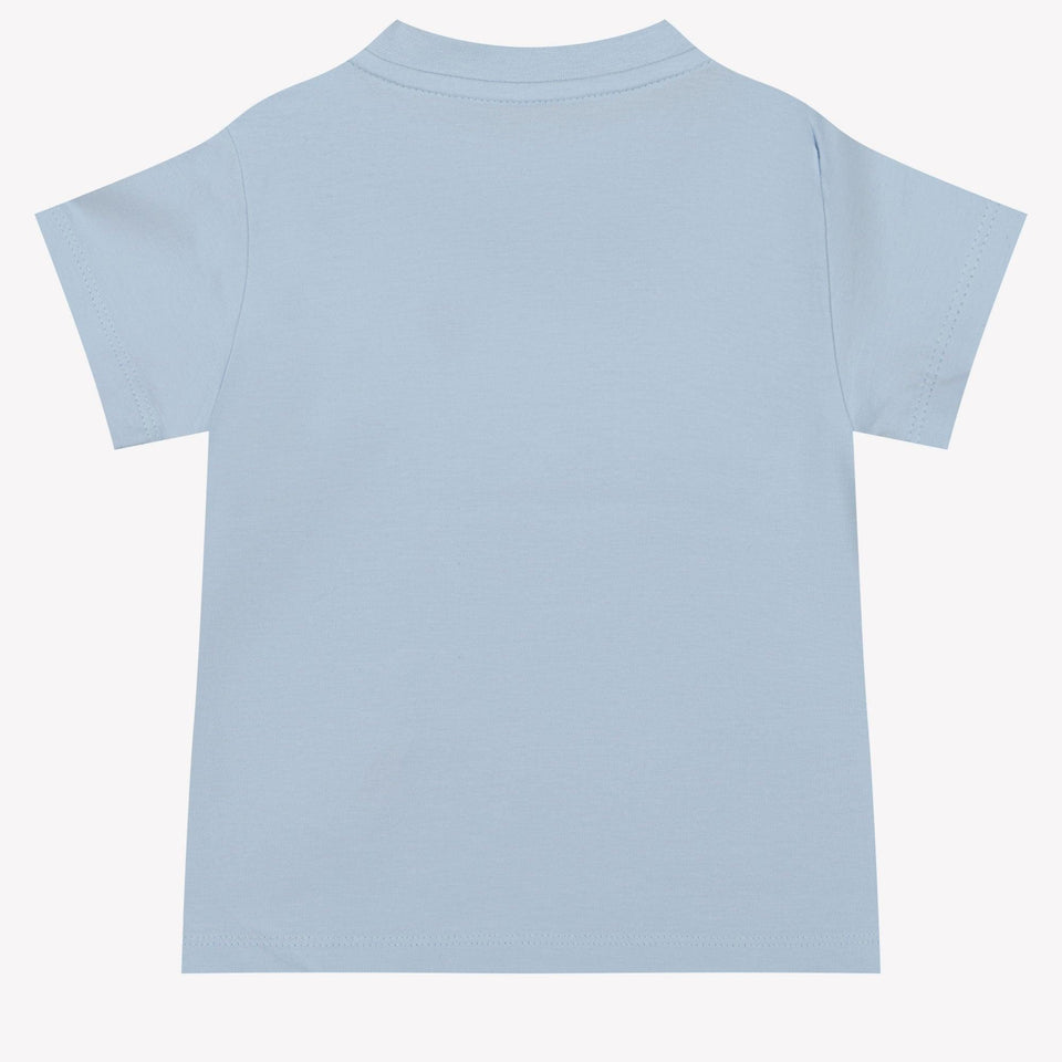 Moncler Baby Jongens T-Shirt In Licht Blauw