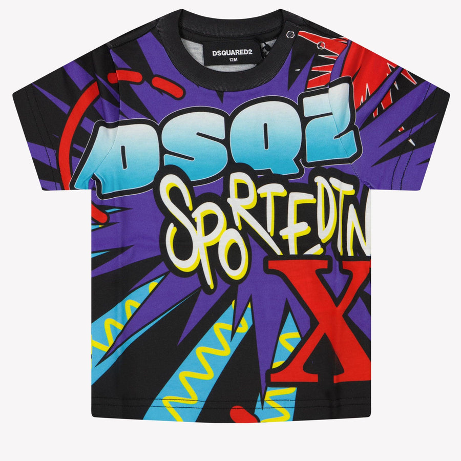 Dsquared2 Baby Meisjes T-Shirt Zwart
