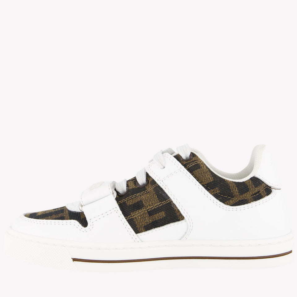 Fendi Unisex Sneakers In Wit