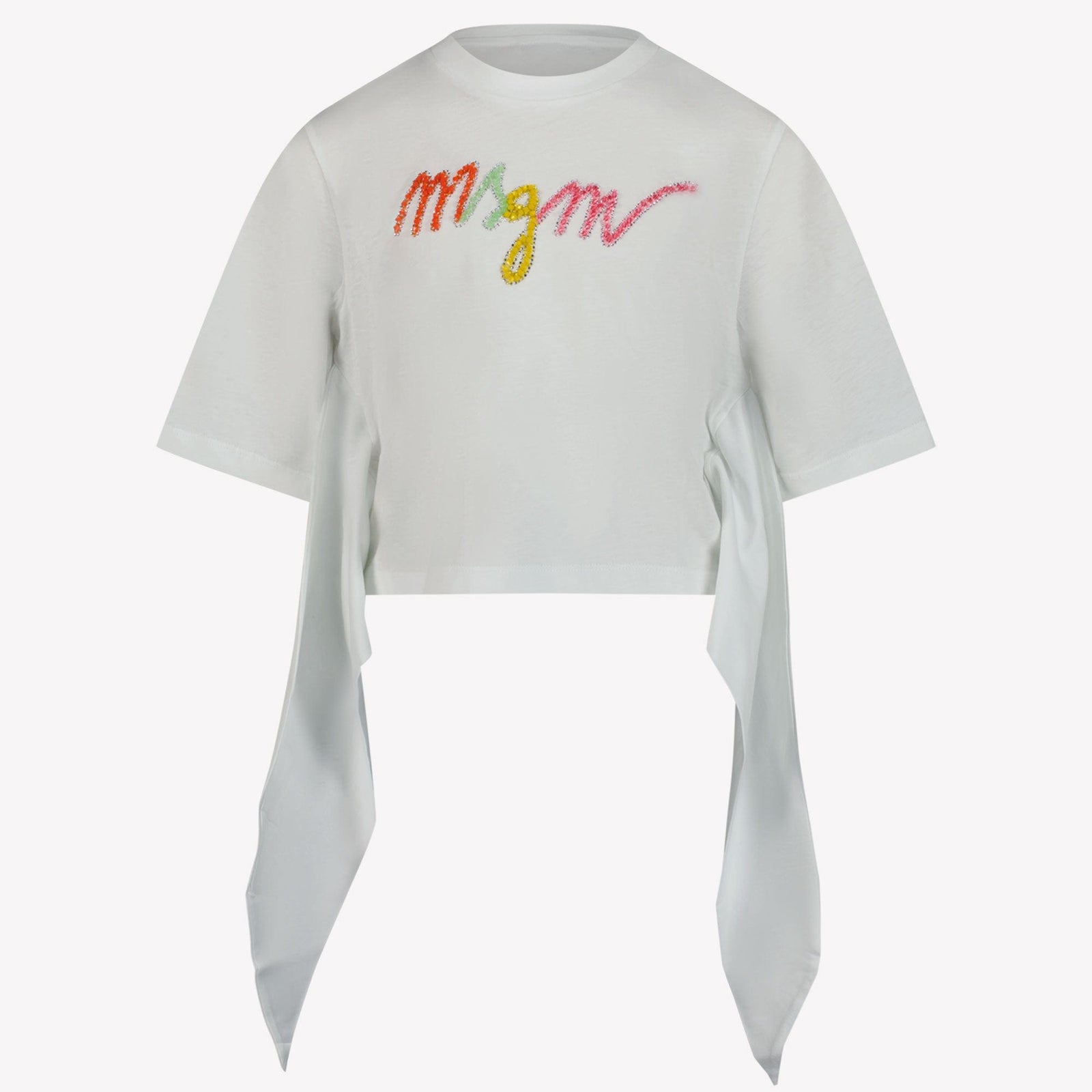 MSGM Kinder T-Shirt Wit 4Y