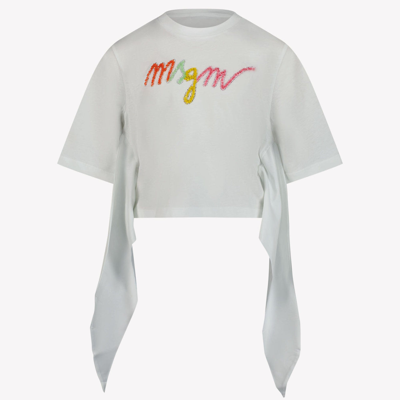 MSGM Kinder T-Shirt Wit 4Y