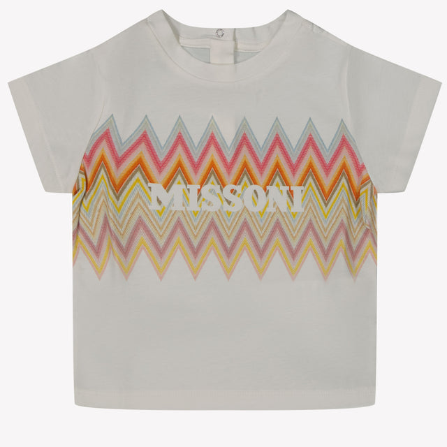 Missoni Baby Meisjes T-shirt Wit