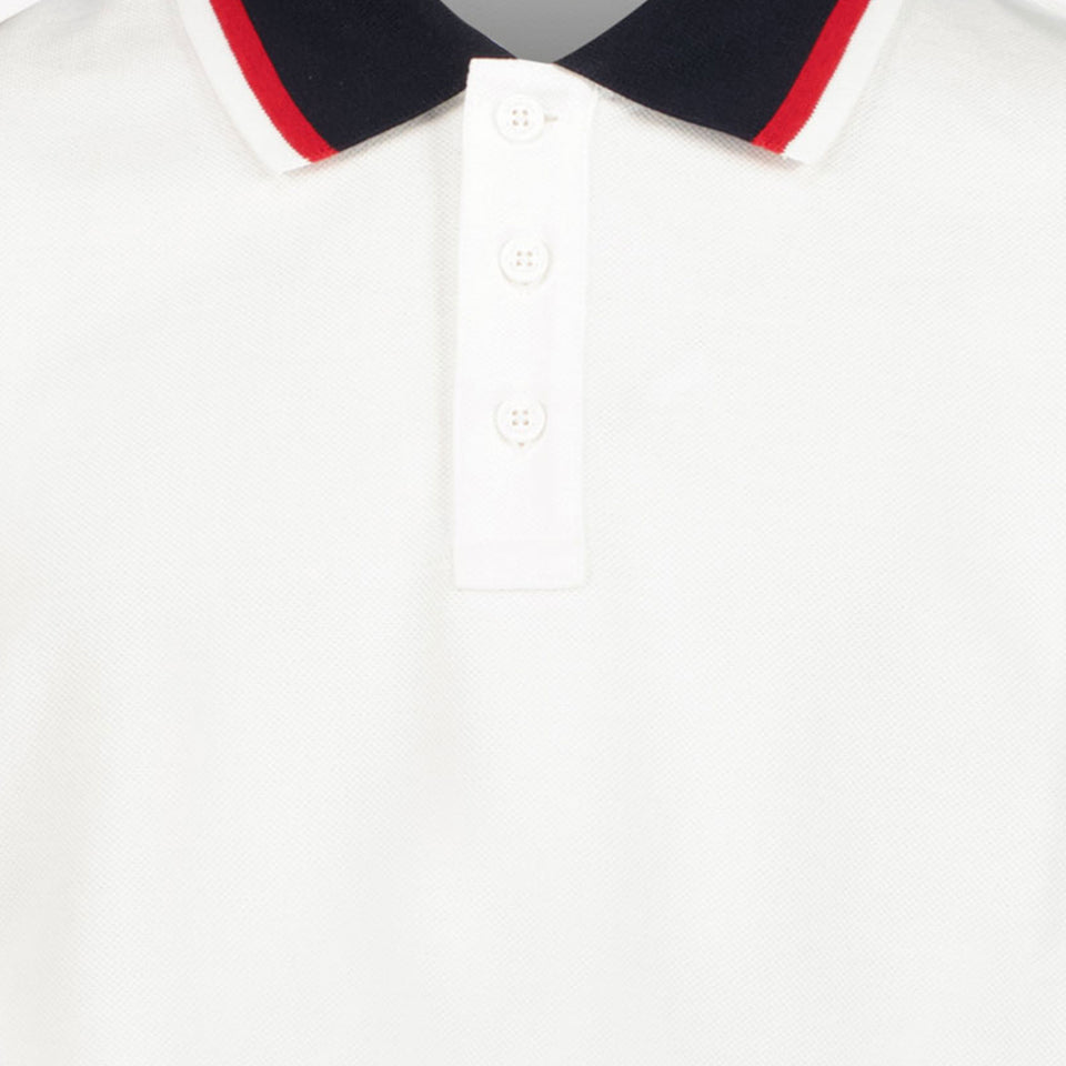 Moncler Kinder Jongens Polo In Wit