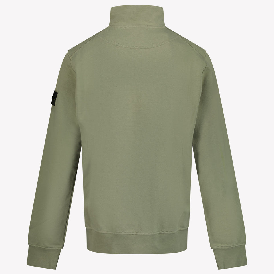 Stone Island Kinder Jongens Trui In Olijf Groen