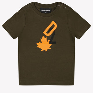 Dsquared2 Baby Jongens T-shirt Army 3 mnd