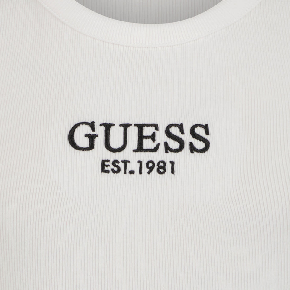 Guess Kinder Meisjes T-shirt Wit