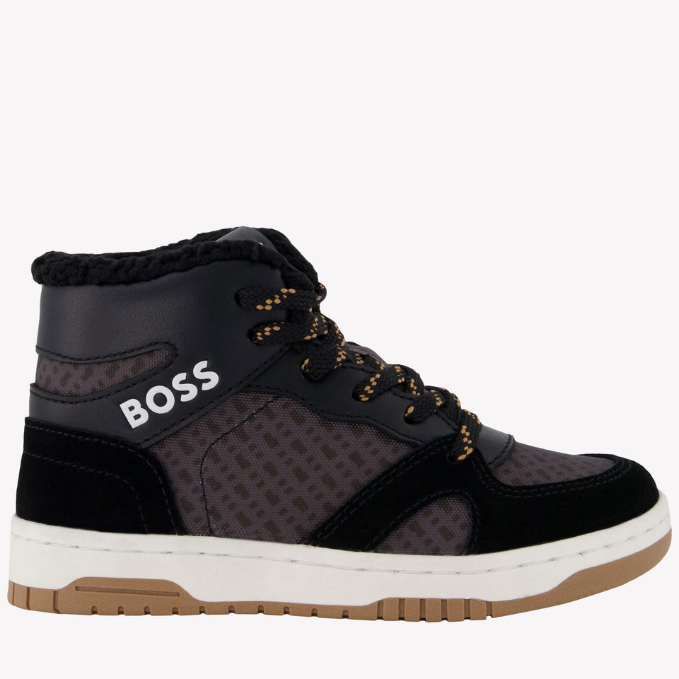 Boss Jongens Sneakers Zwart