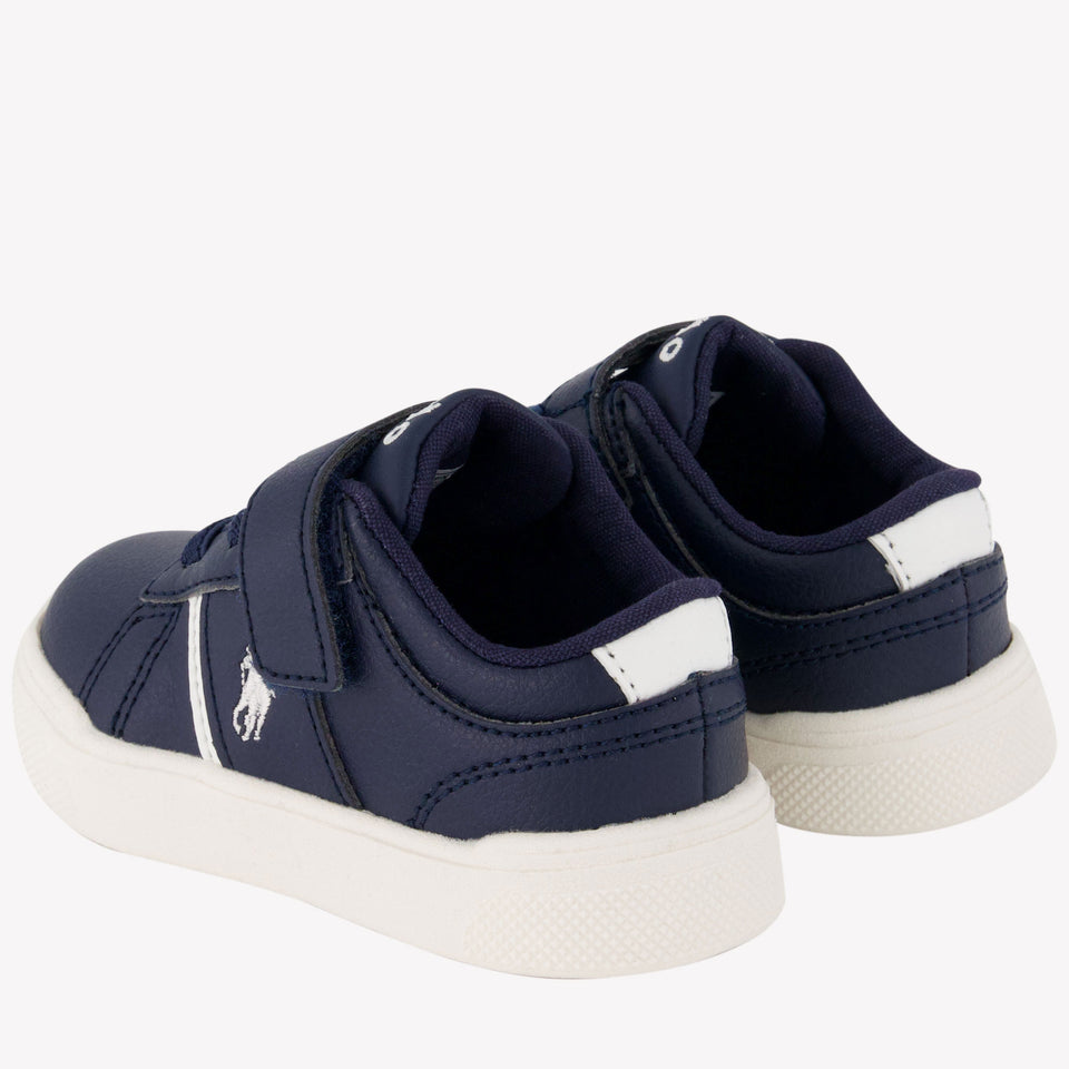 Ralph Lauren Frazier Ps Jongens Sneakers Navy