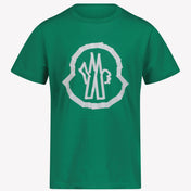 Moncler Kinder Jongens T-Shirt Groen