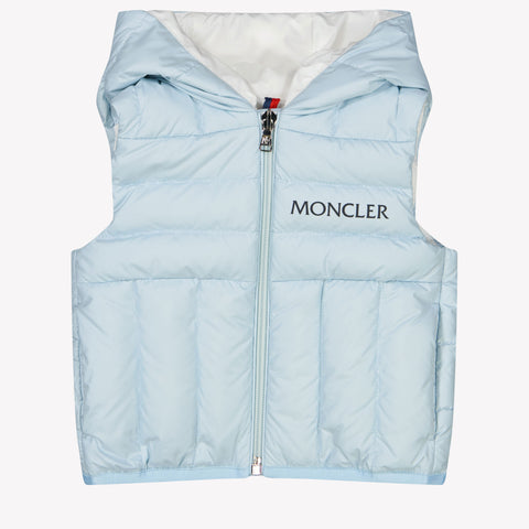 Moncler Nerville Baby Jongens Bodywarmer In Licht Blauw