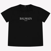 Balmain Baby Jongens T-shirt Zwart