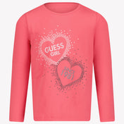 Guess Kinder Meisjes T-shirt Fuchsia