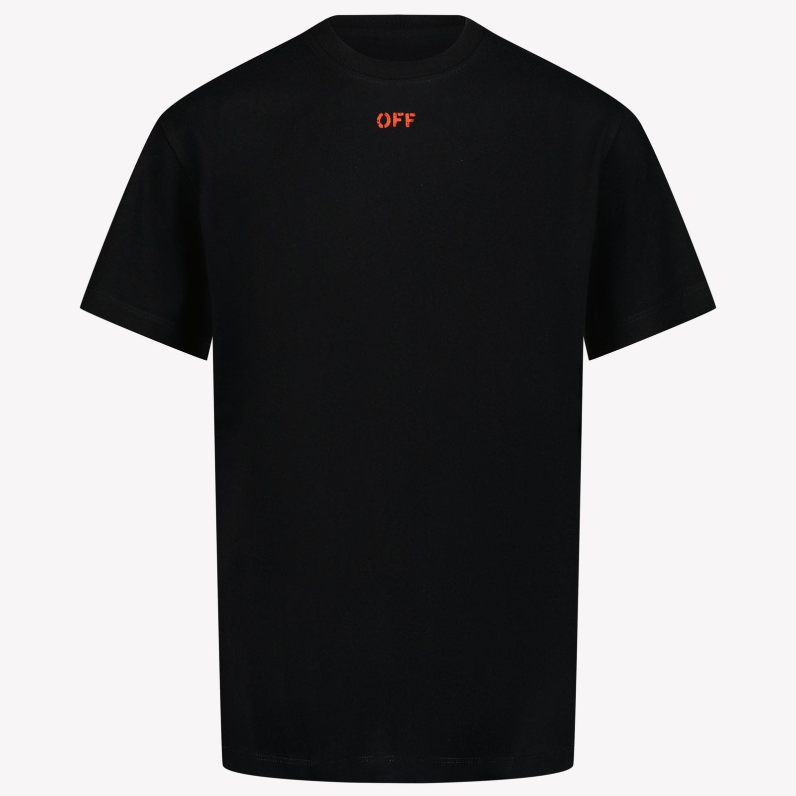 Off-White Kinder Unisex T-Shirt In Zwart