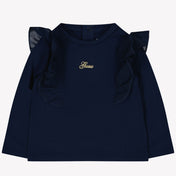 Guess Baby Meisjes T-shirt Navy