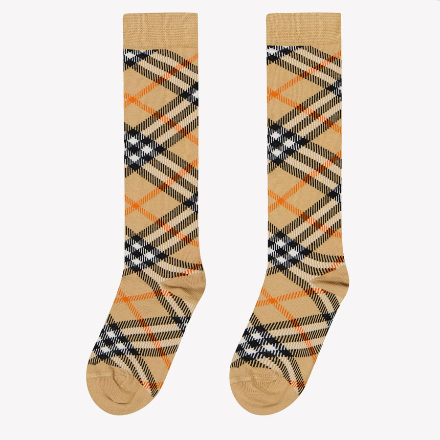 Burberry Knit Sock Unisex Kids Sock in Beige