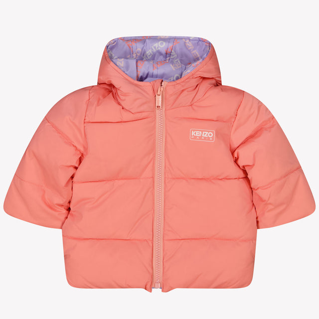 Kenzo Kids Baby Meisjes Winterjas Lila