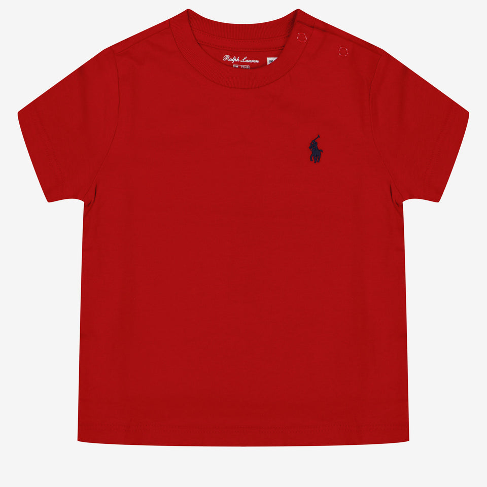 Ralph Lauren Baby Jongens T-Shirt In Rood