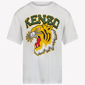 Kenzo Kids Unisex T-shirt Wit