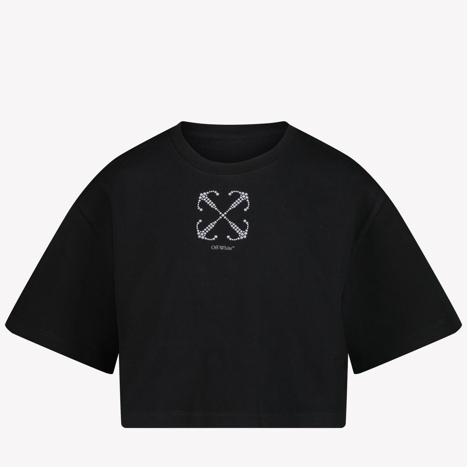 Off-White Kinder Meisjes T-Shirt In Zwart