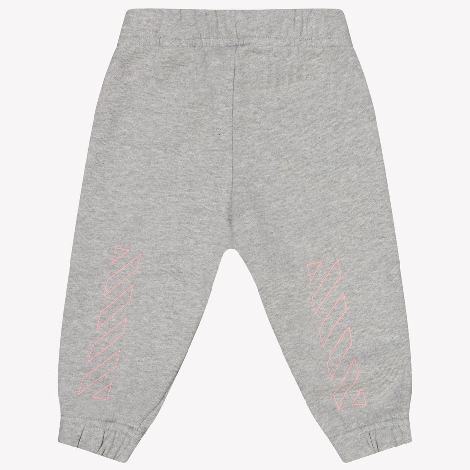 Off-White Baby Meisjes Broek In Licht Grijs