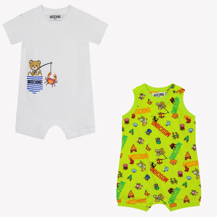Moschino Baby Unisex Romper Lime