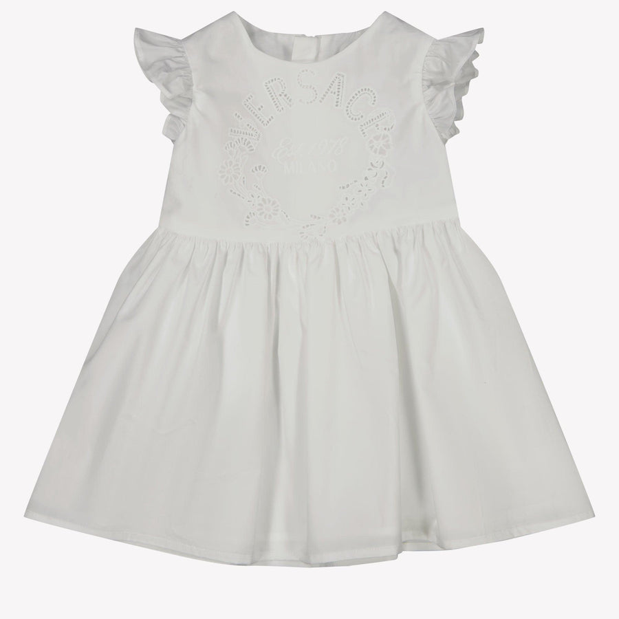 Versace Baby Girls Dress in White