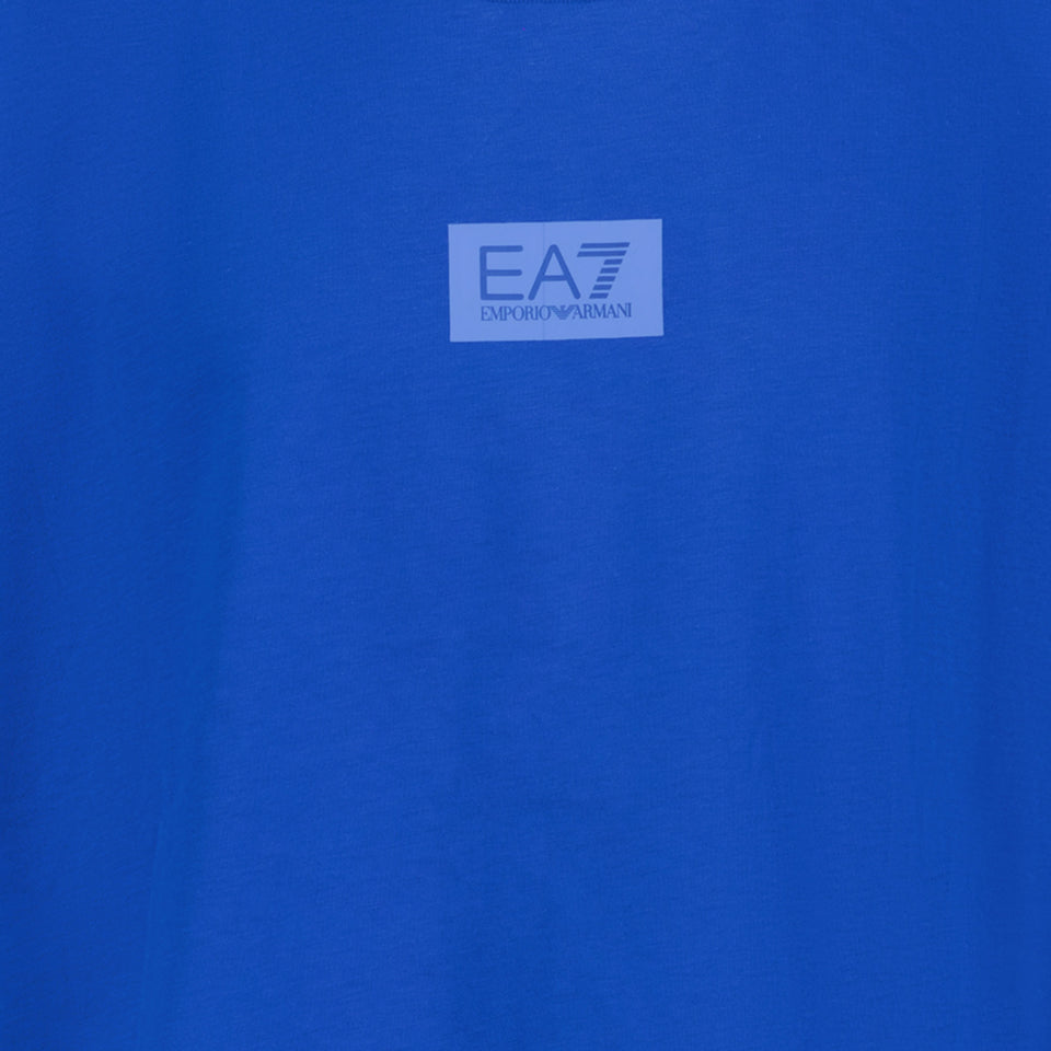 EA7 Jongens T-shirt Cobalt Blauw