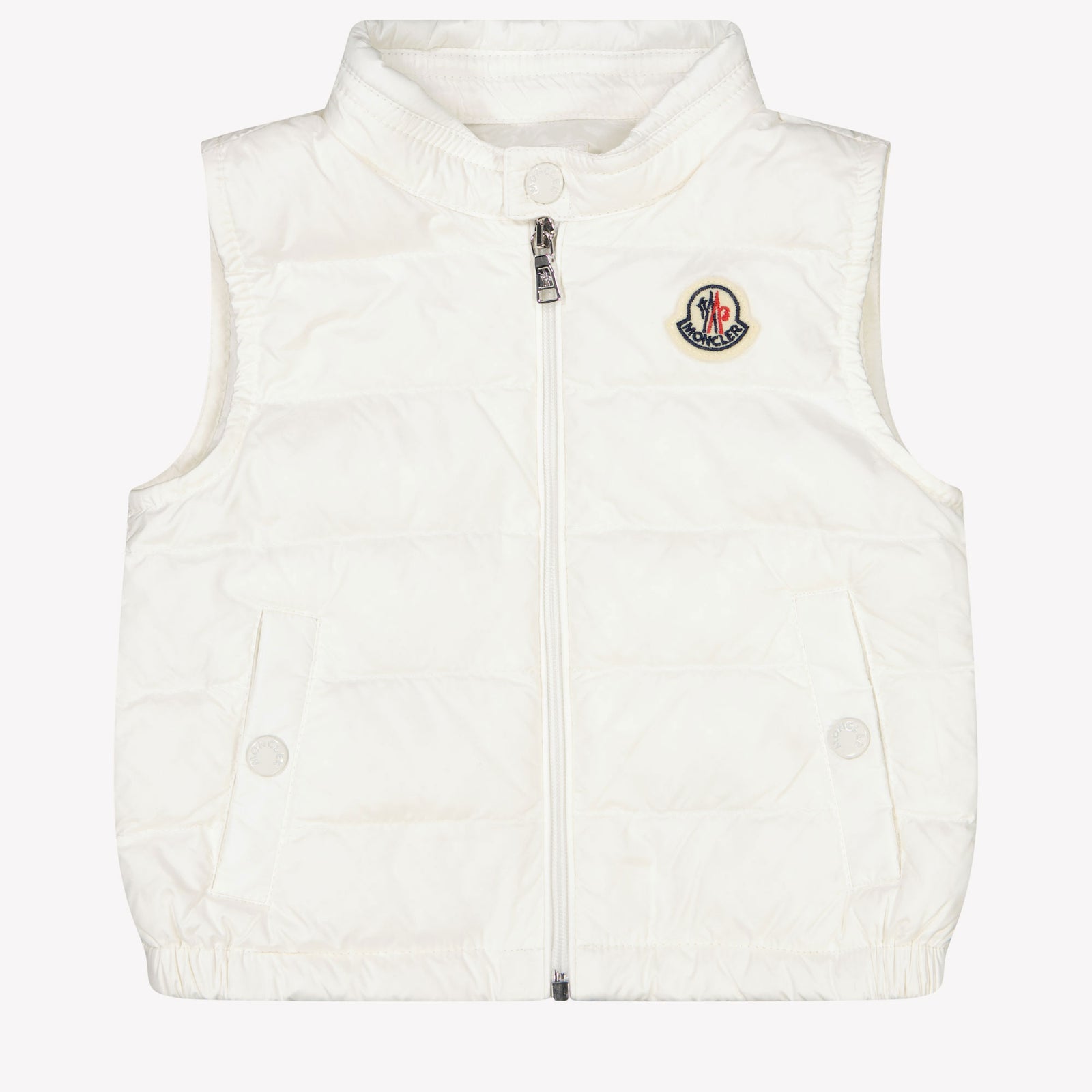 Moncler New Amaury Baby Jongens Bodywarmer In Wit