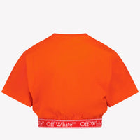 Off-White Kinder Meisjes T-Shirt In Rood
