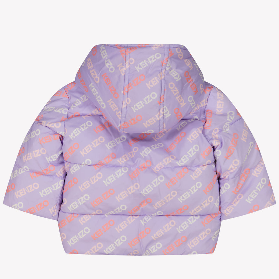 Kenzo Kids Baby Meisjes Winterjas Lila