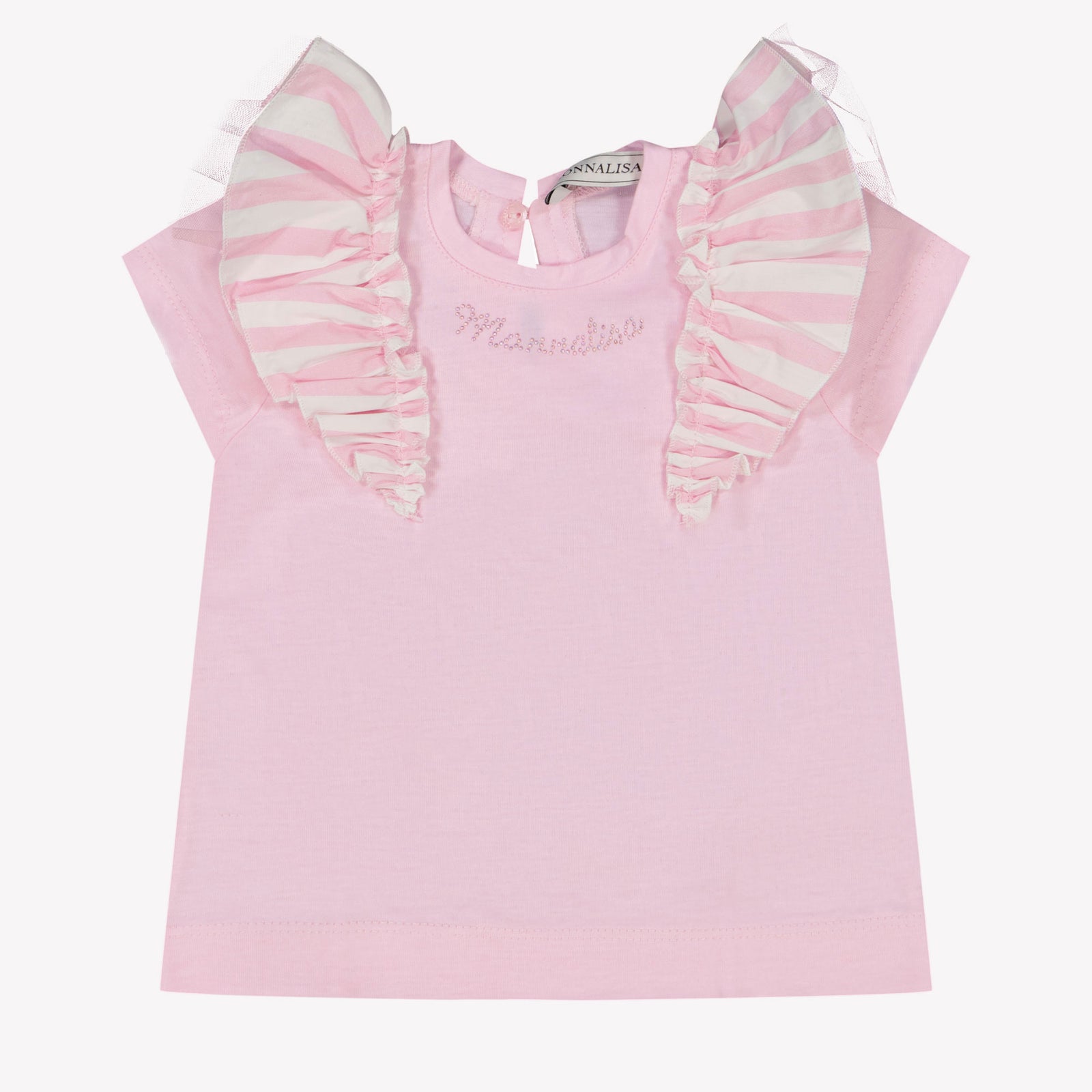 MonnaLisa Baby Meisjes T-Shirt In Licht Roze