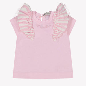 MonnaLisa Baby Meisjes T-Shirt in Licht Roze