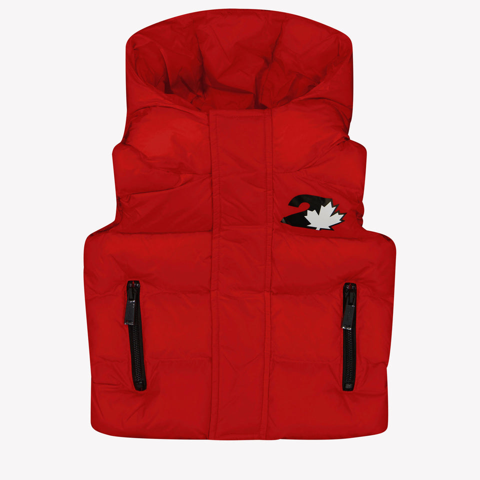 Dsquared2 Baby Jongens Bodywarmer Rood