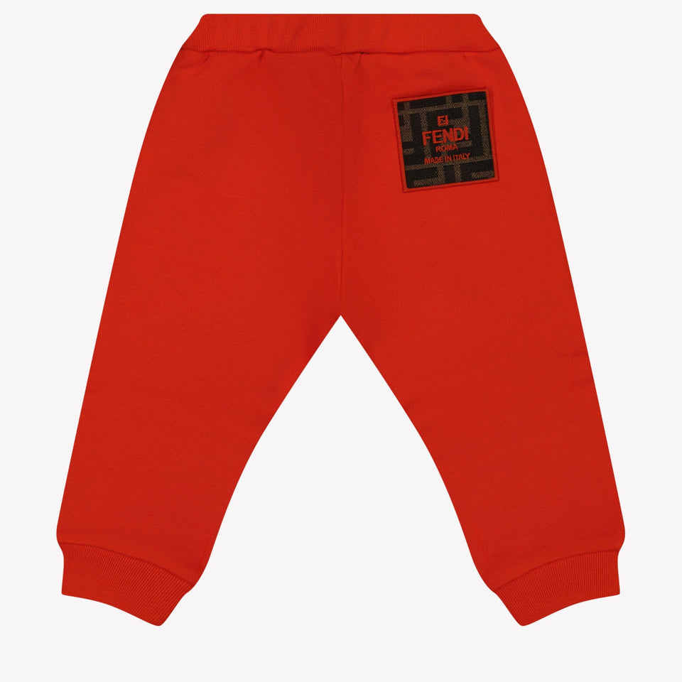 Fendi Baby Unisex Broek Rood