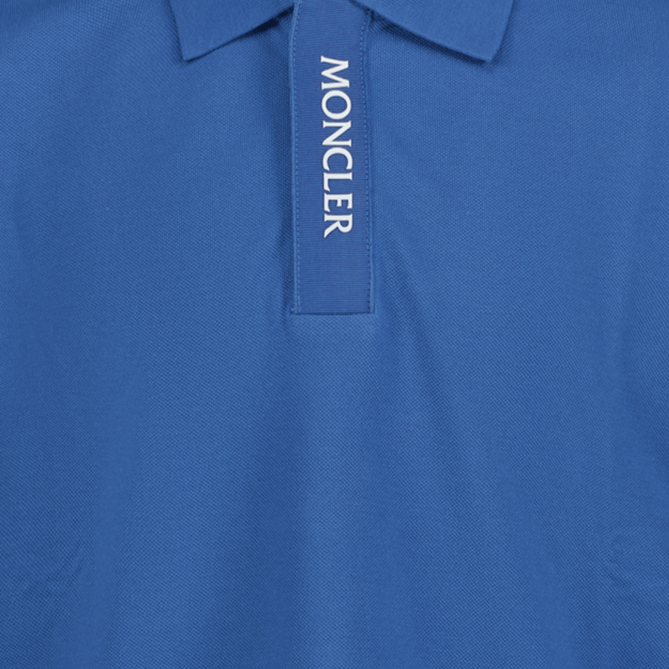 Moncler Kinder Jongens Polo Blauw