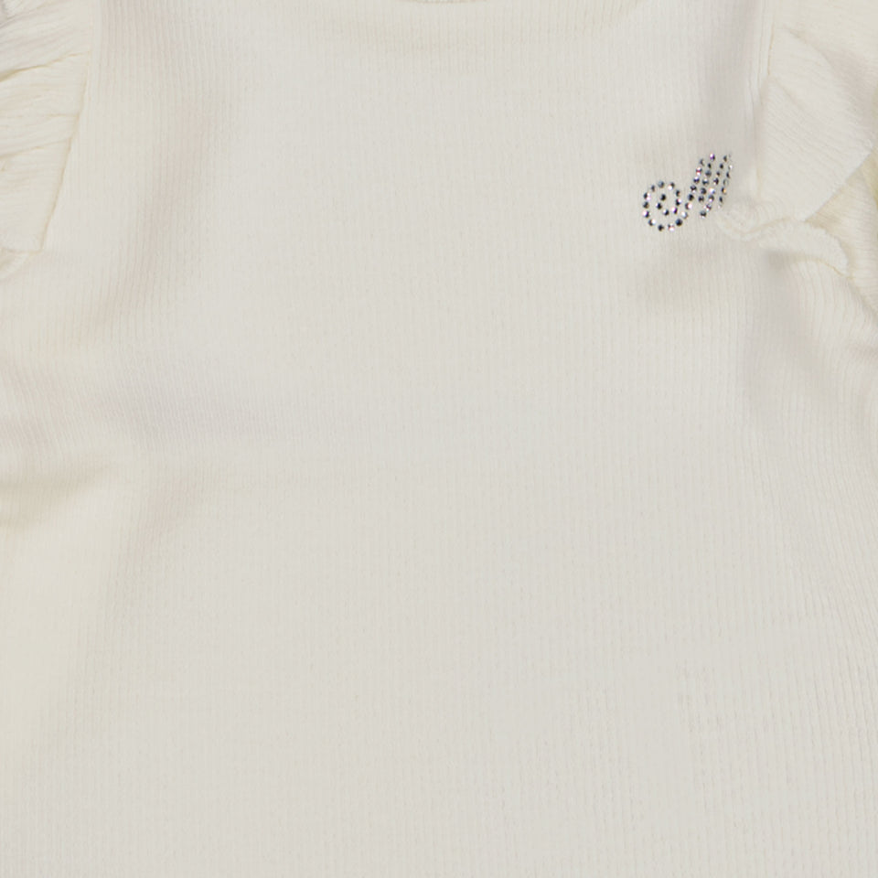 MonnaLisa Baby Meisjes T-shirt Off White