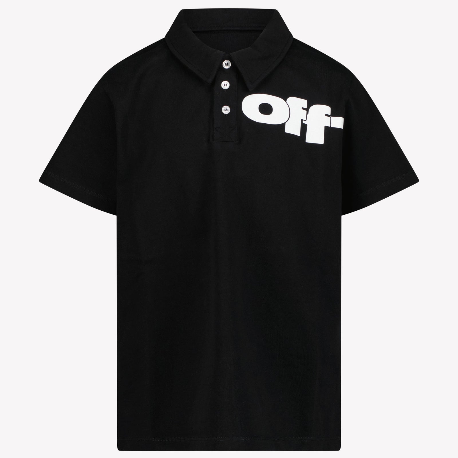 Off-White Kinder Jongens Polo In Zwart