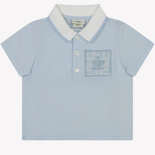 Fendi Baby Jongens Polo Licht Blauw 3 mnd