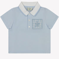 Fendi Baby Jongens Polo Licht Blauw 3 mnd
