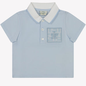 Fendi Baby Jongens Polo Licht Blauw 3 mnd