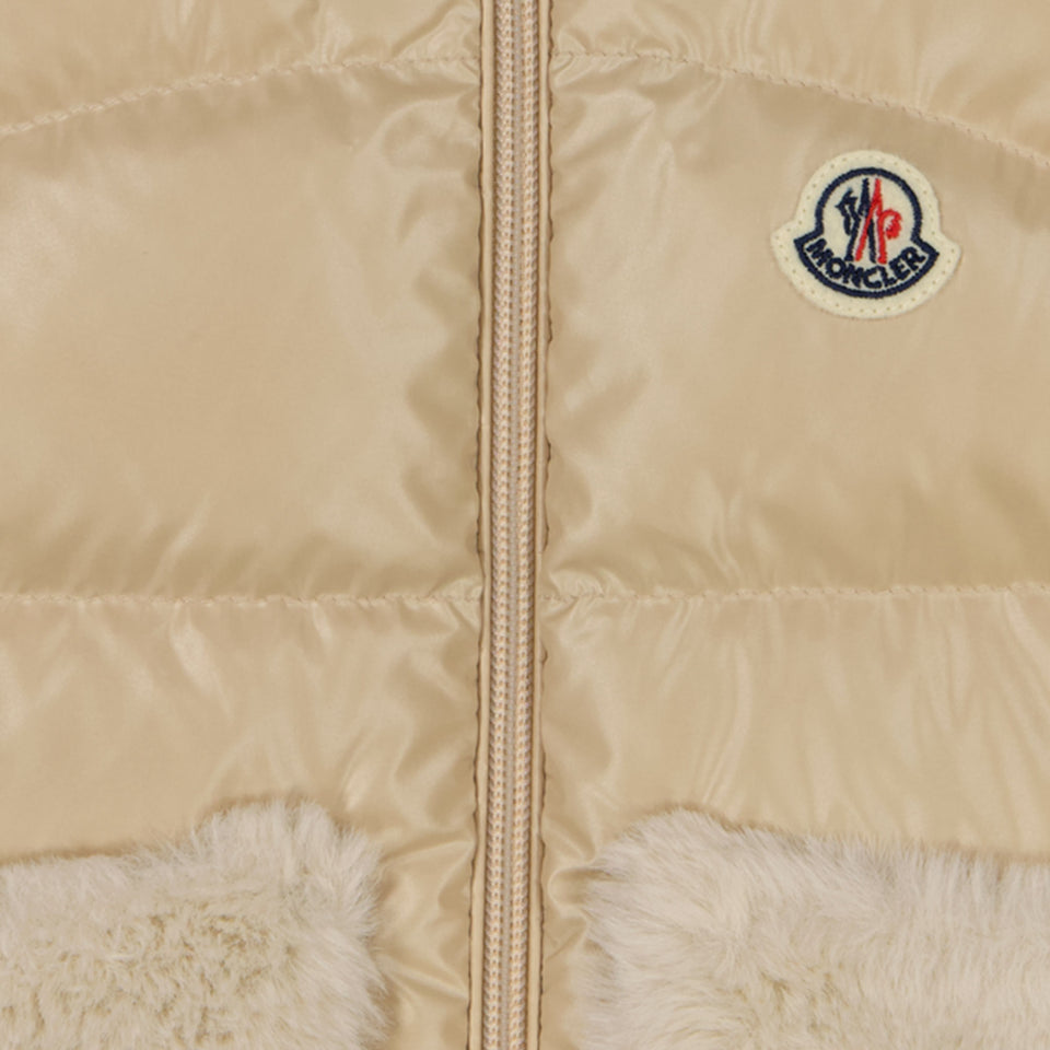 Moncler Vive Baby Meisjes Bodywarmer Beige