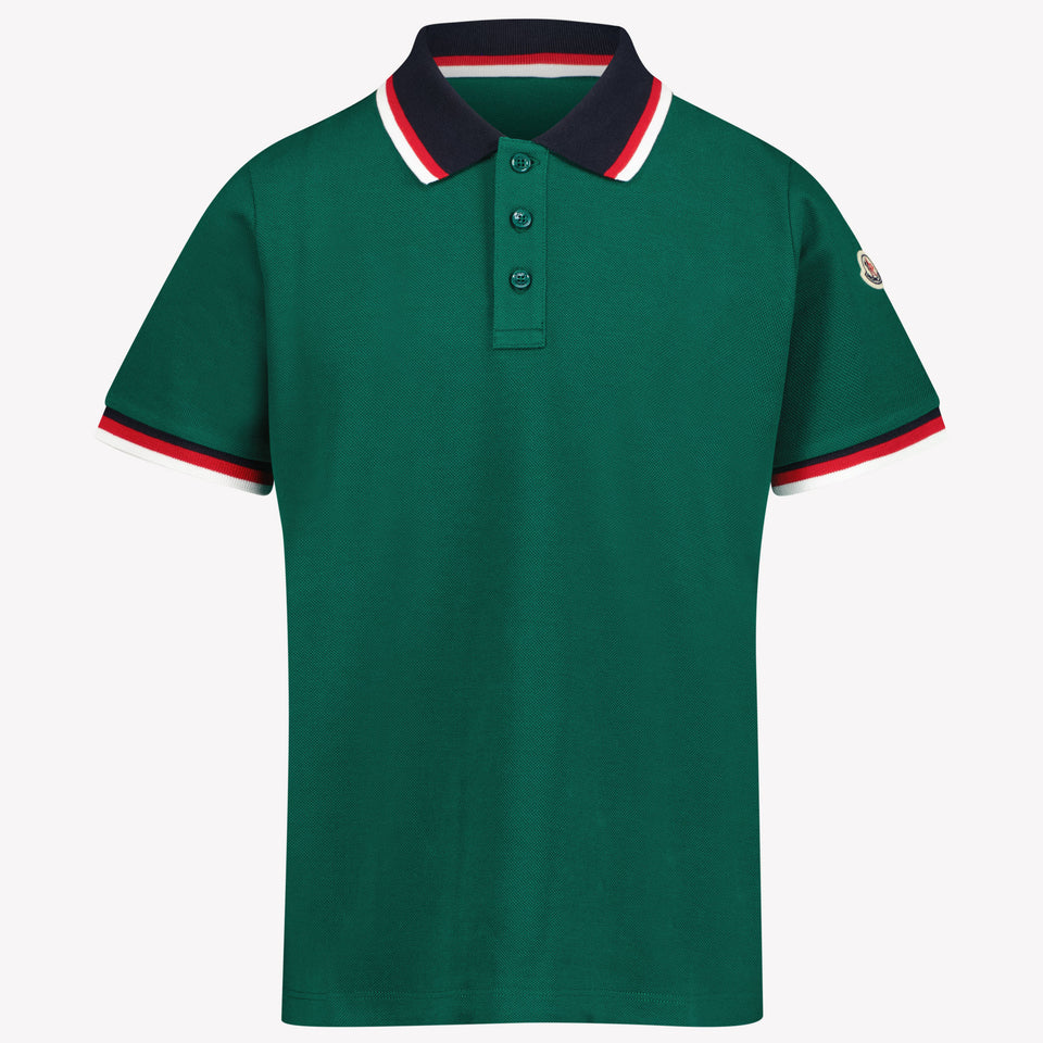 Moncler Kinder Jongens Polo In Groen